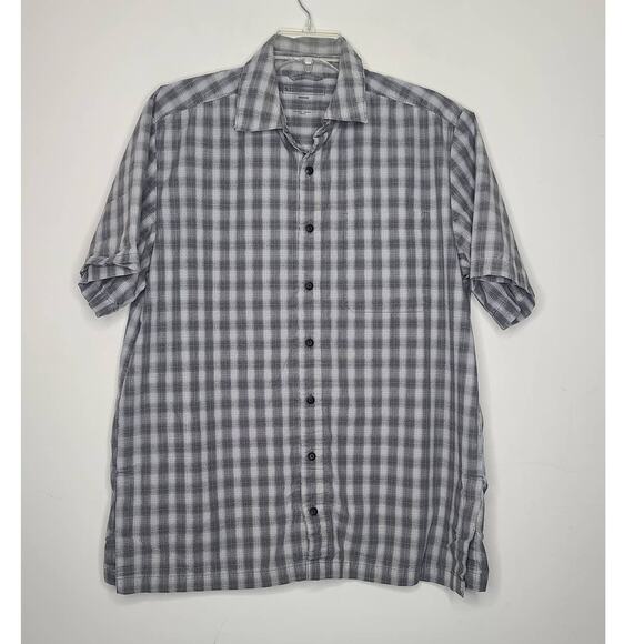 5.11 Tactical gray plaid short sleeve shirt - medium - Picture 1 of 3